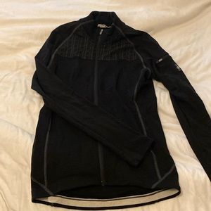 small smartwool merino cycling jacket black